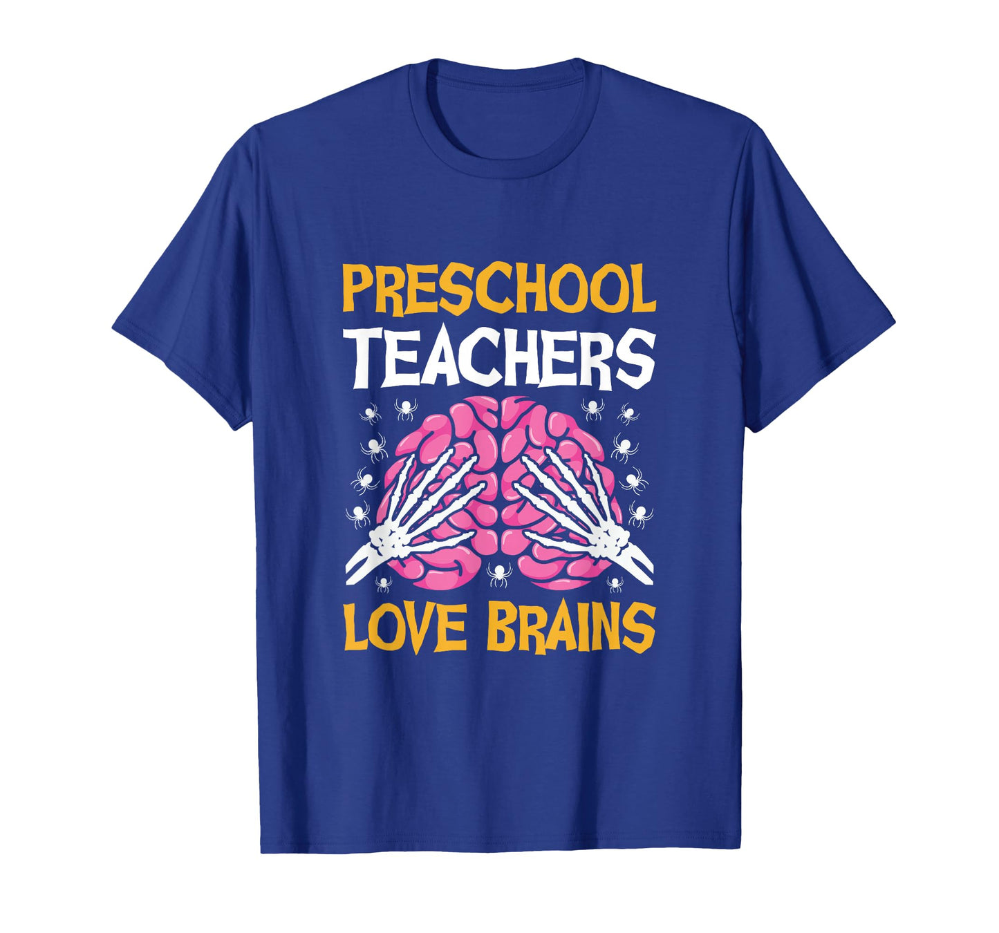 Preschool Teacher Love Brains Funny Halloween School T-Shirt