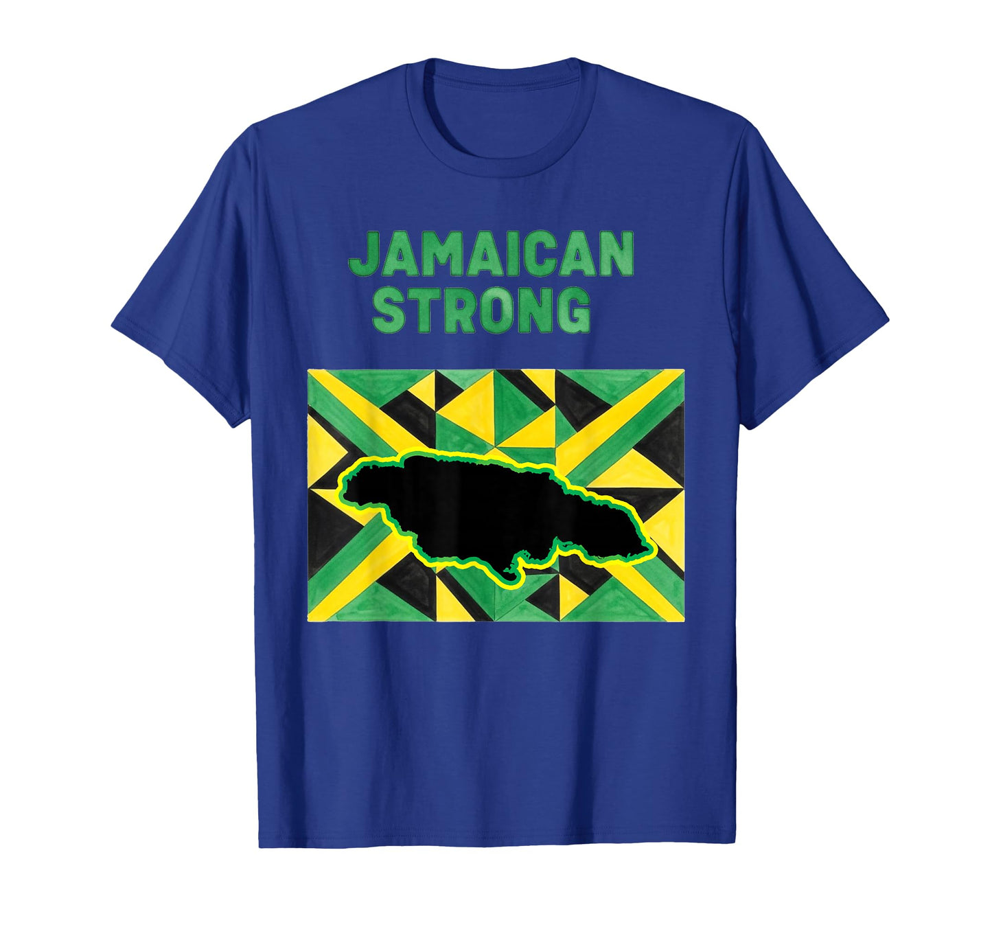 Jamaica Strong Shirt Watercolor Pride Design Image T-Shirt