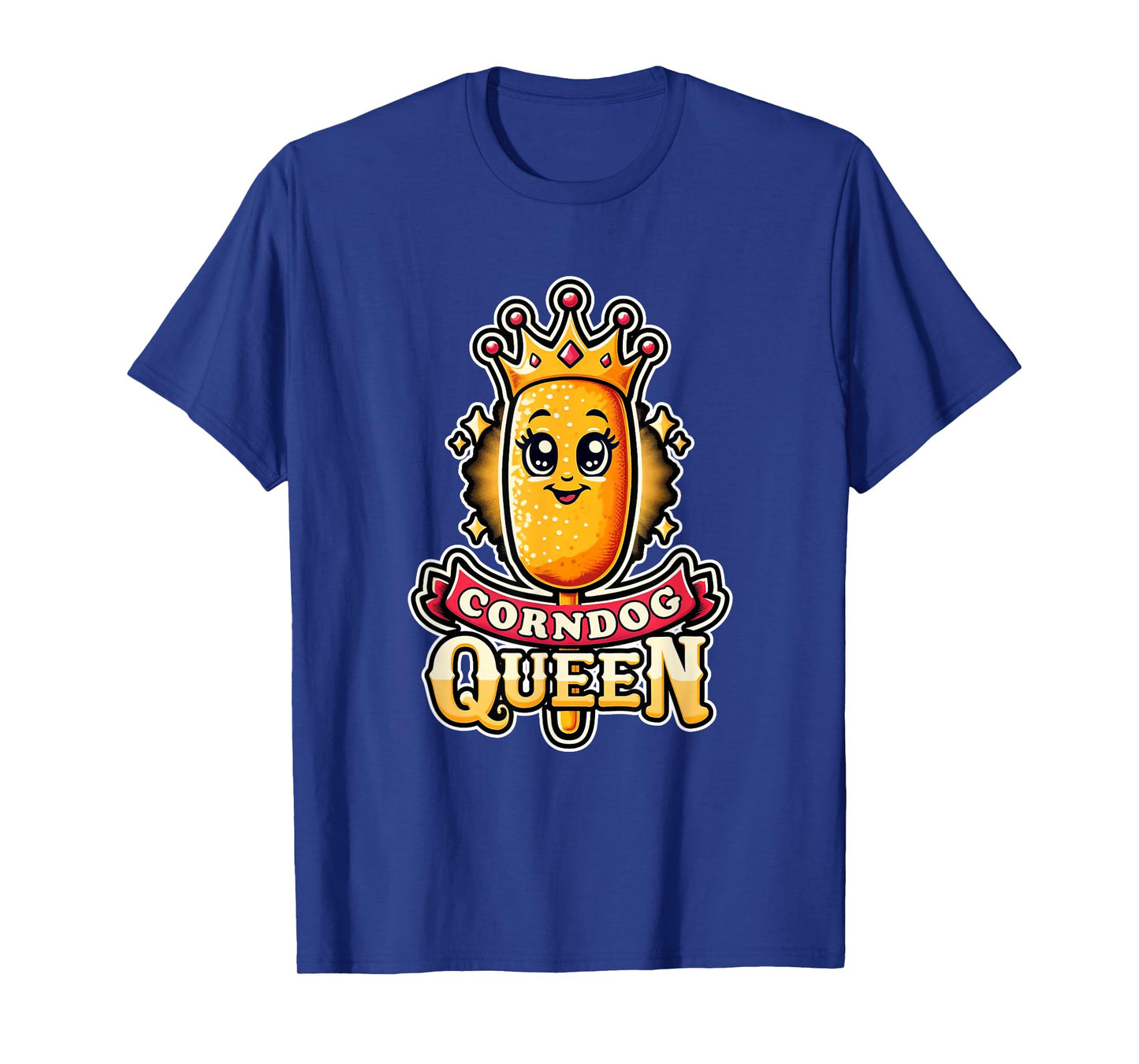Corndog Queen Cute Snack Princess Food Girl Women T-Shirt