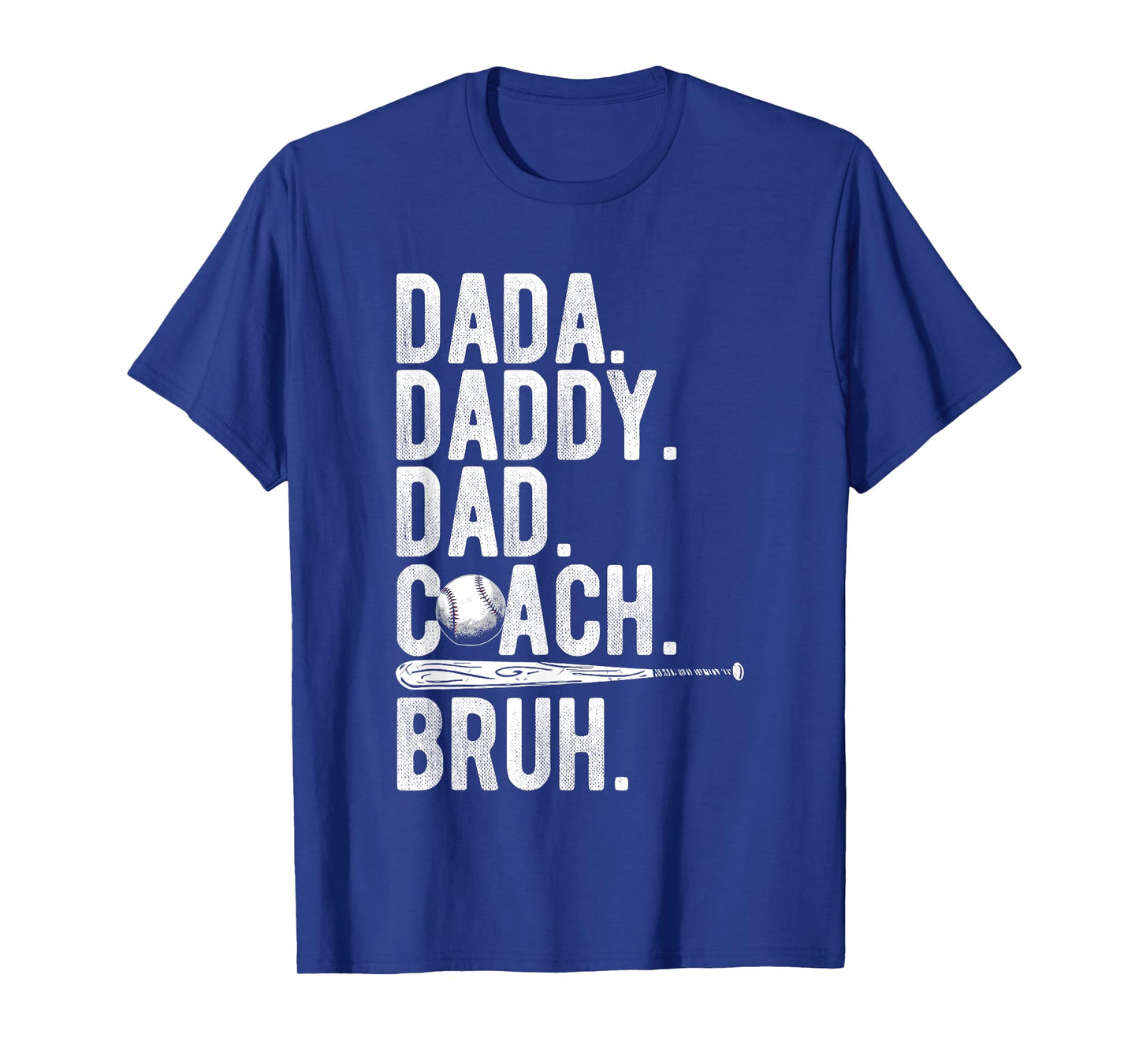 Dada Daddy Dad Coach Bruh Funny Baseball Dad Father's Day T-Shirt