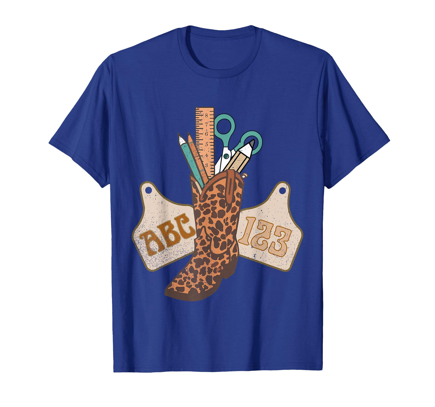 ABC 123 Western Teacher Life Cowboy Cowgirl Teaching Women T-Shirt