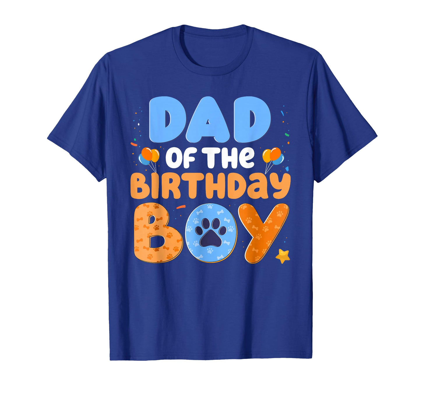 Dad of The Birthday Boy Dog Lover Family Matching T-Shirt
