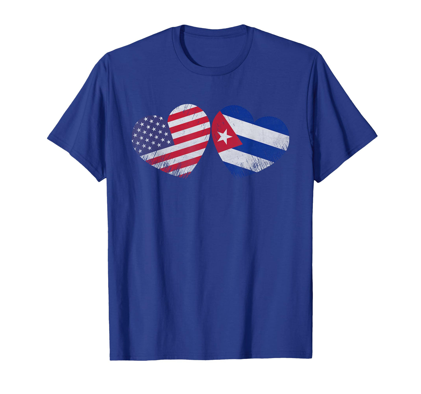 Heart Cuban American Flag Patriotic Family Heritage T-Shirt