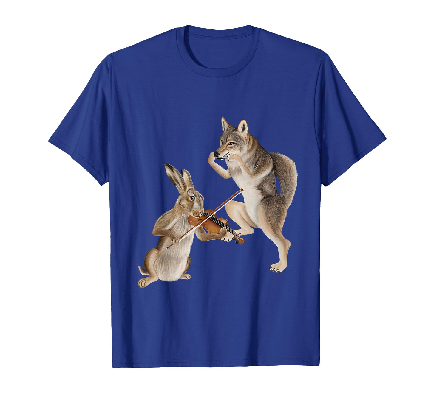 Fiddle and Harmonica - Coyote and a Hare T-Shirt