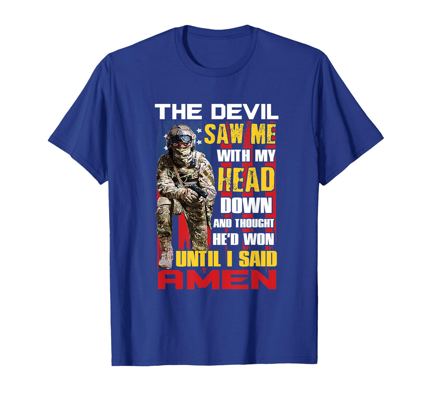 Veteran Shirt Until I Said Amen Tees Men Women Soldiers Gift T-Shirt