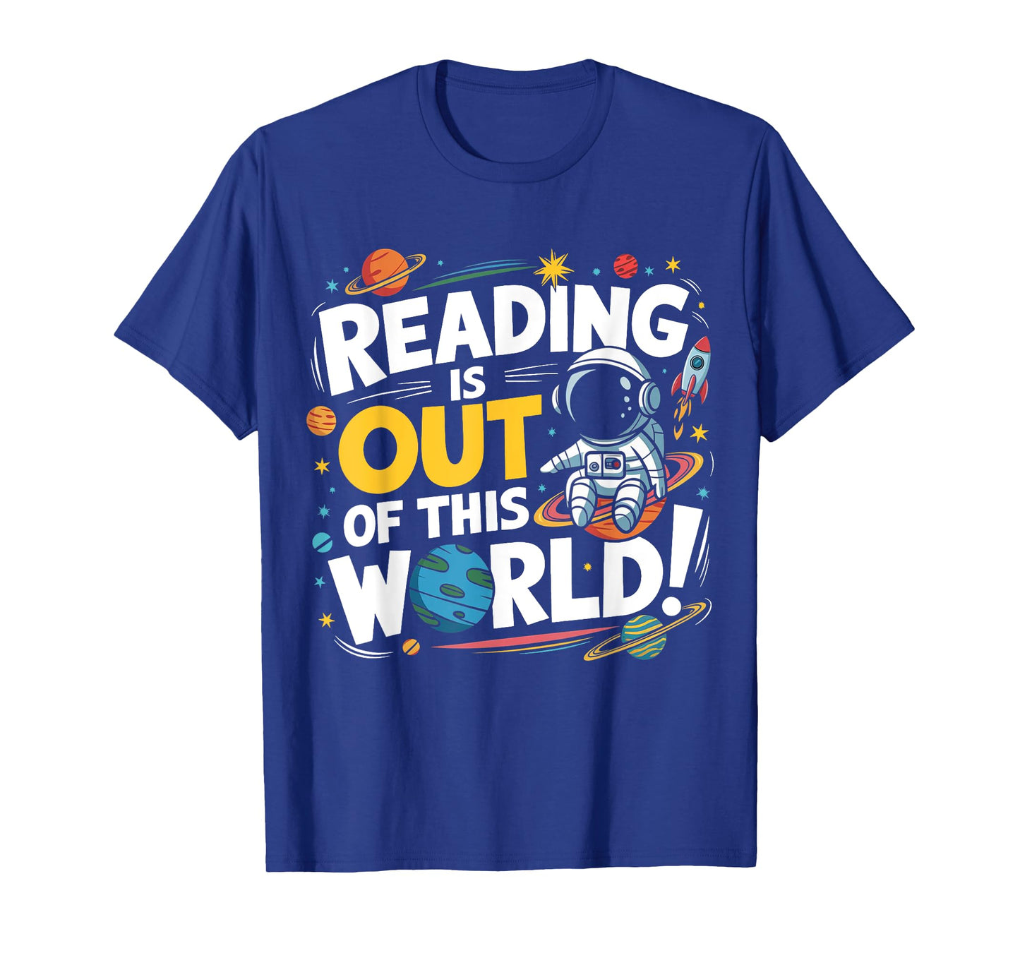Funny Reading Is Out Of This World Space Book Lover Kids T-Shirt
