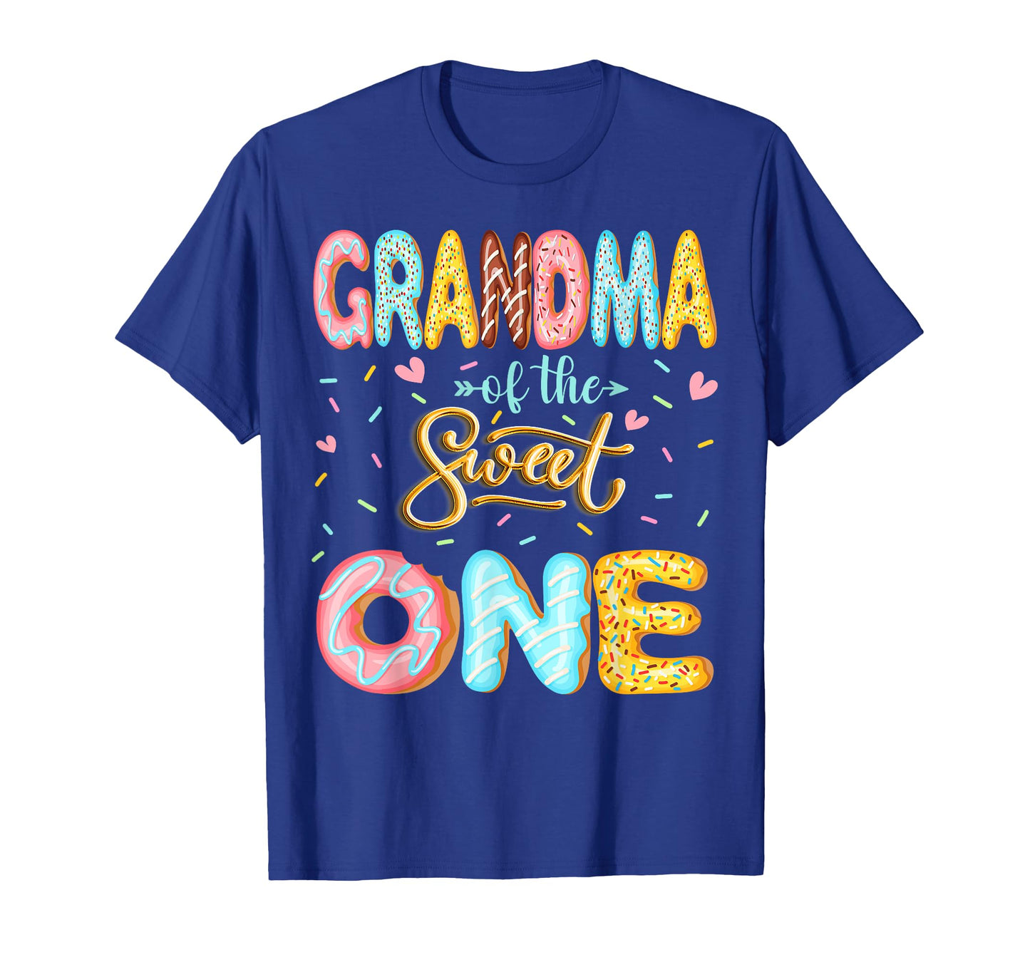 Grandma Of The Sweet One 1St Birthday Girl Donut Lover T-Shirt