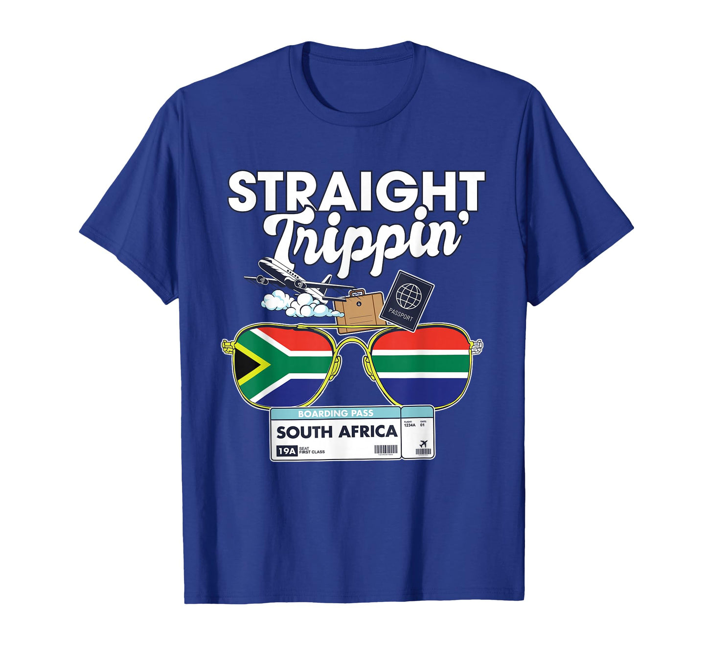Straight Trippin' South Africa Vacation Tour Travel Trip T-Shirt