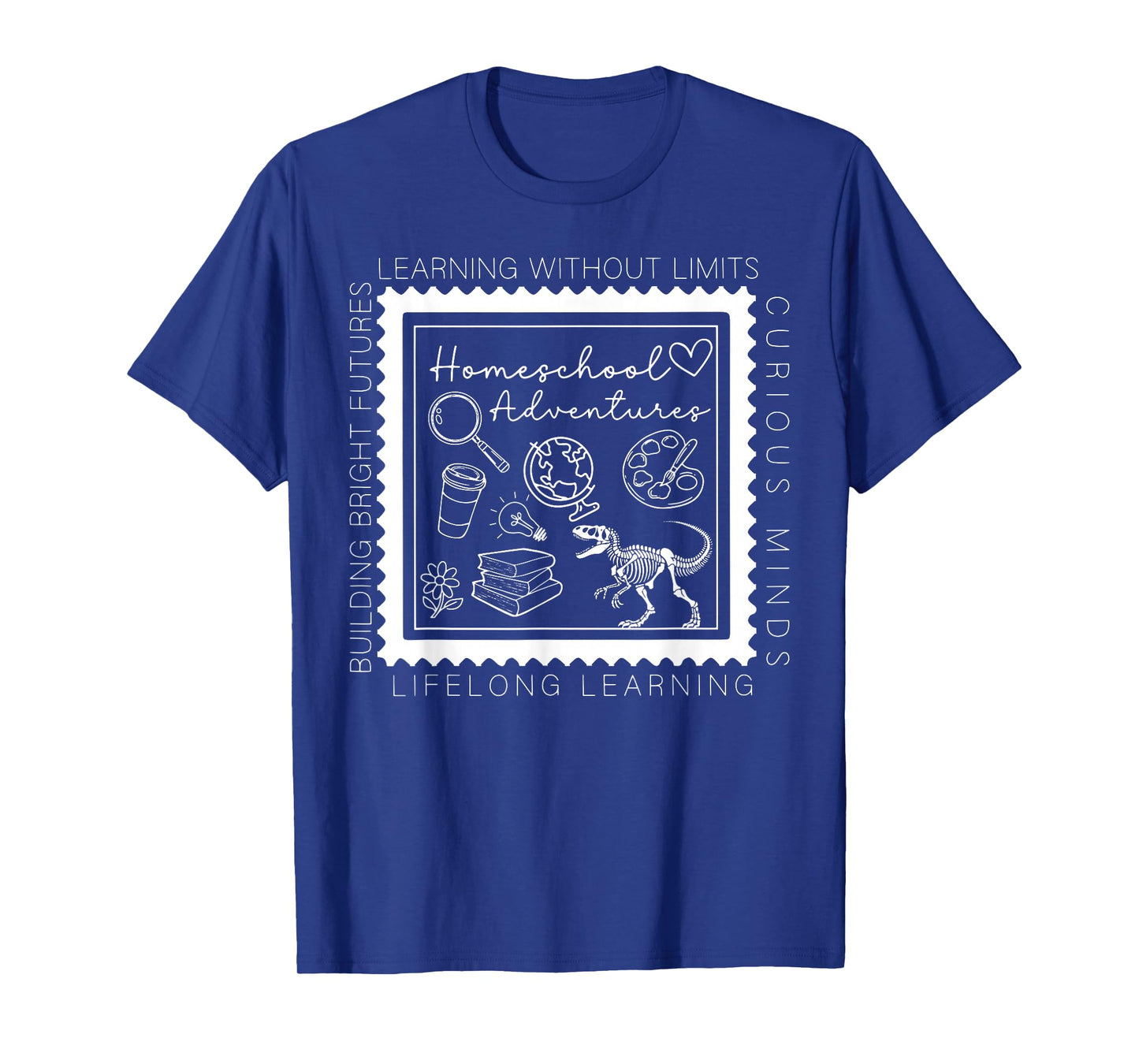 Vintage Homeschool Mom Stamp Homeschool Mama Homeschooling T-Shirt