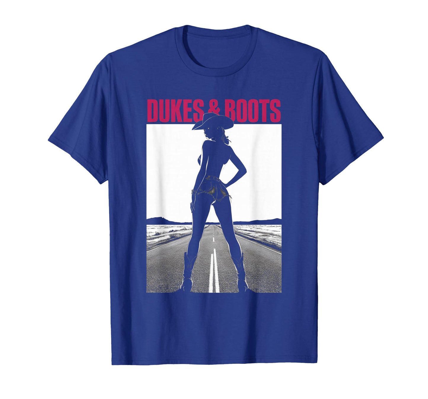Dukes And Boots Cool Daisy Cowgirl Chick T-Shirt