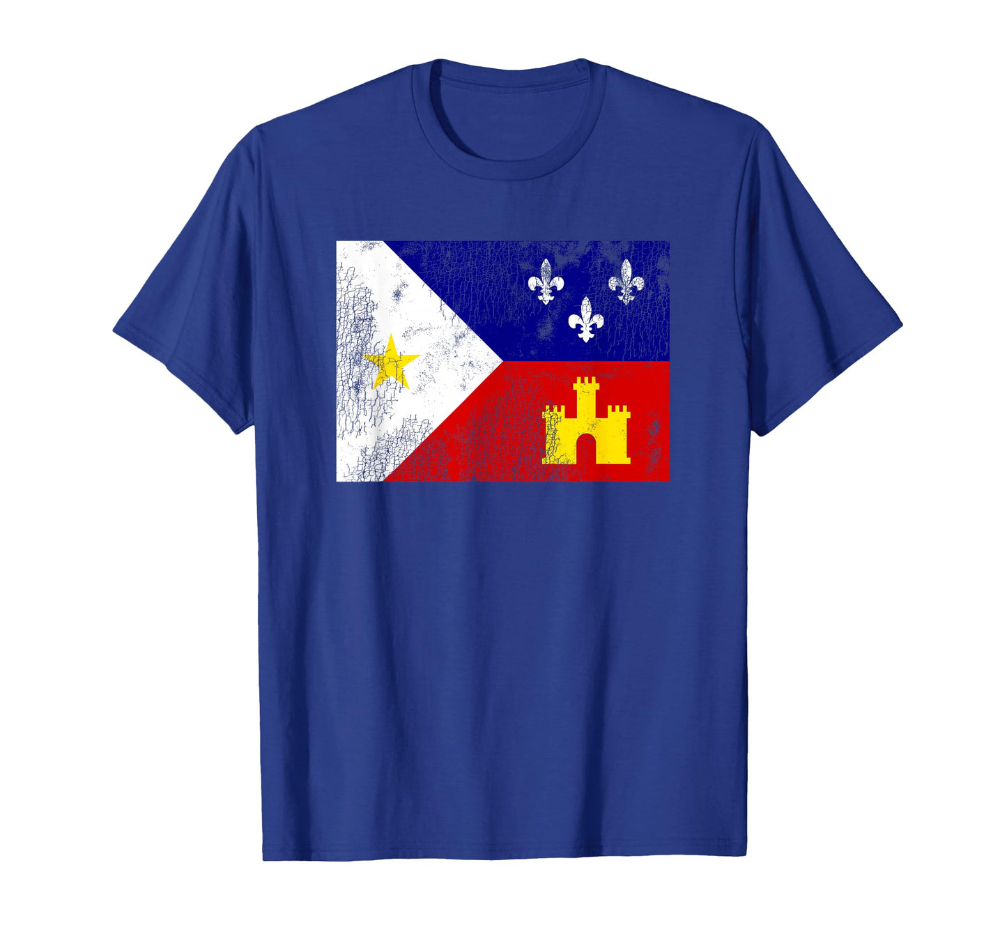 Acadiana Flag Louisiana Cajun Country T-Shirt