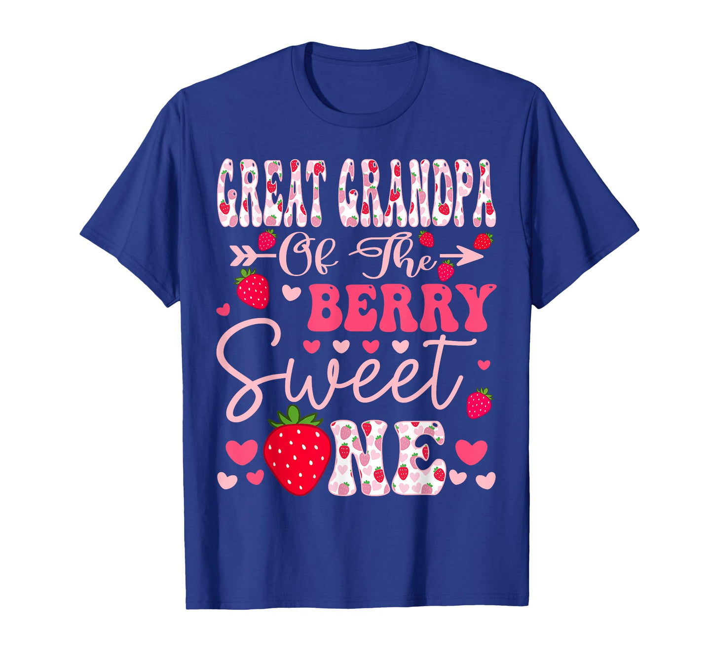 Great Grandpa Of The Berry Sweet One Strawberry 1St Birthday T-Shirt