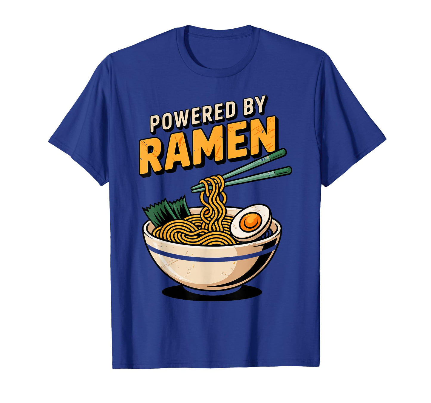 Powered by Ramen Funny Noodle Tee Japanese Kawaii Food T-Shirt