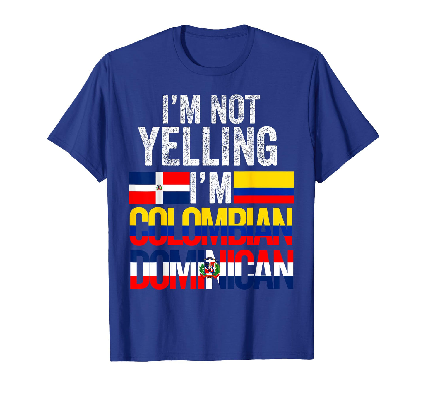 Half Colombian Half Dominican Flag 1/2 Heritage Pride T-Shirt