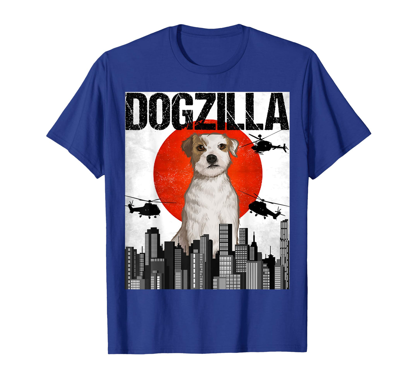 Funny Vintage Japanese Dogzilla Parson Russell Terrier T-Shirt