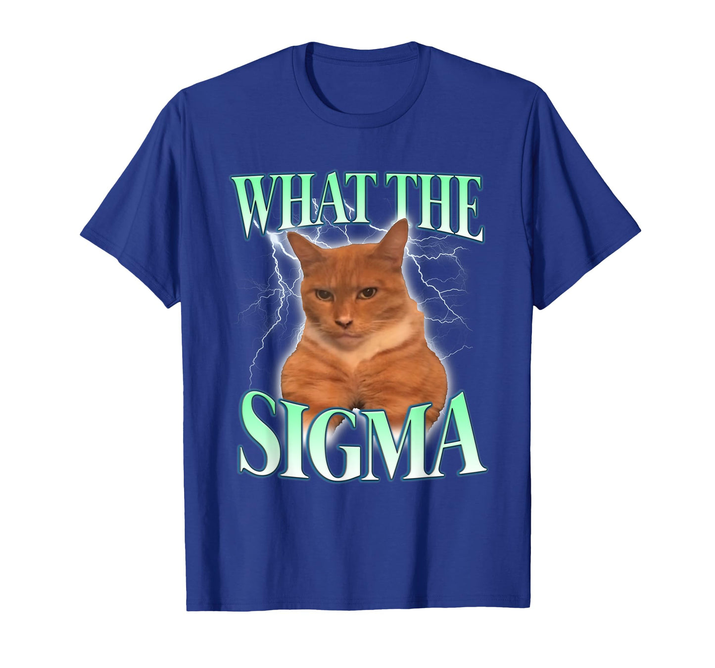 Vintage What The Sigma Lovely Animal Funny Cat-Meme Apparel T-Shirt