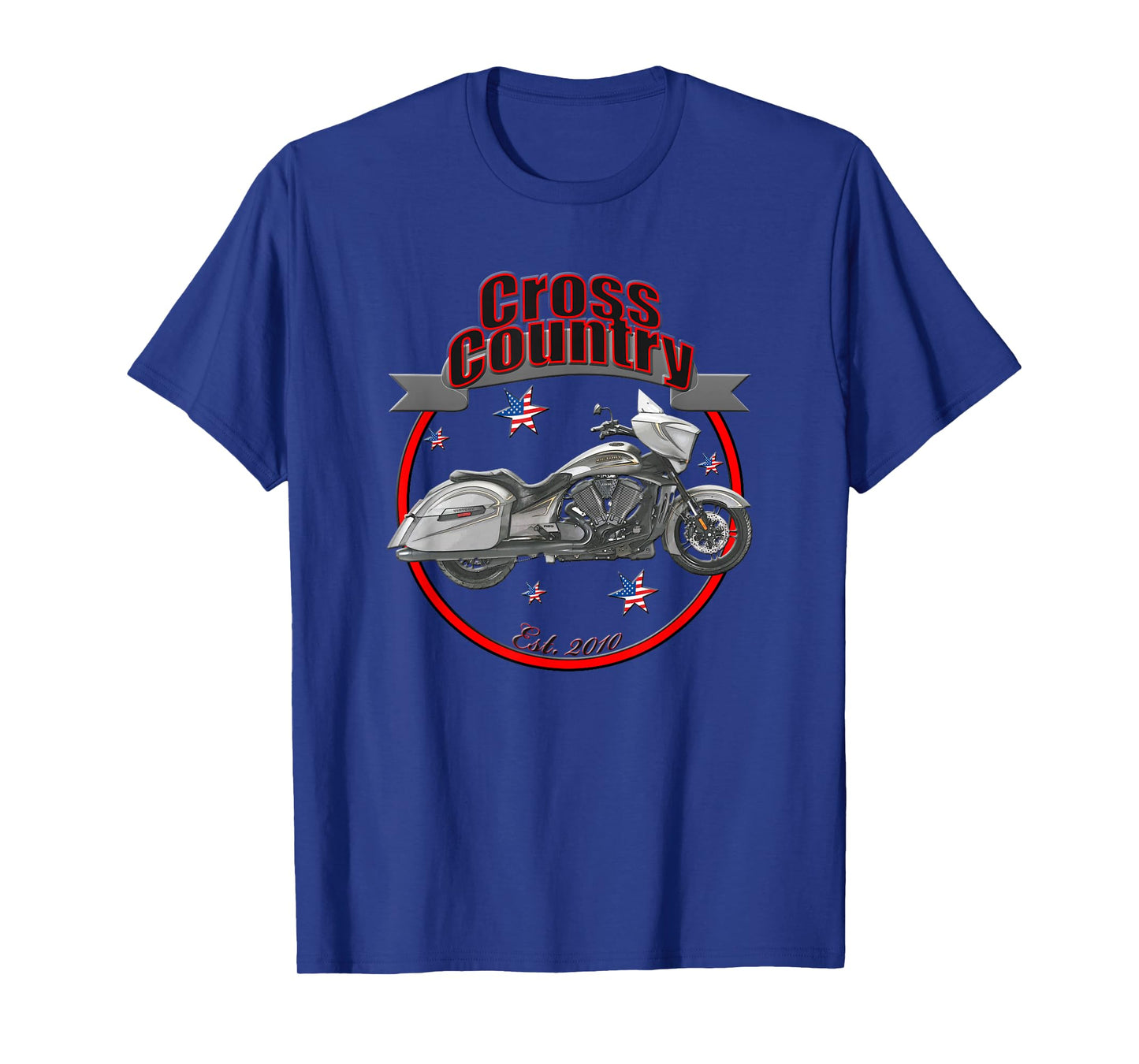 Victory Cross Country U.S.A. Star Motorcycle T-Shirt