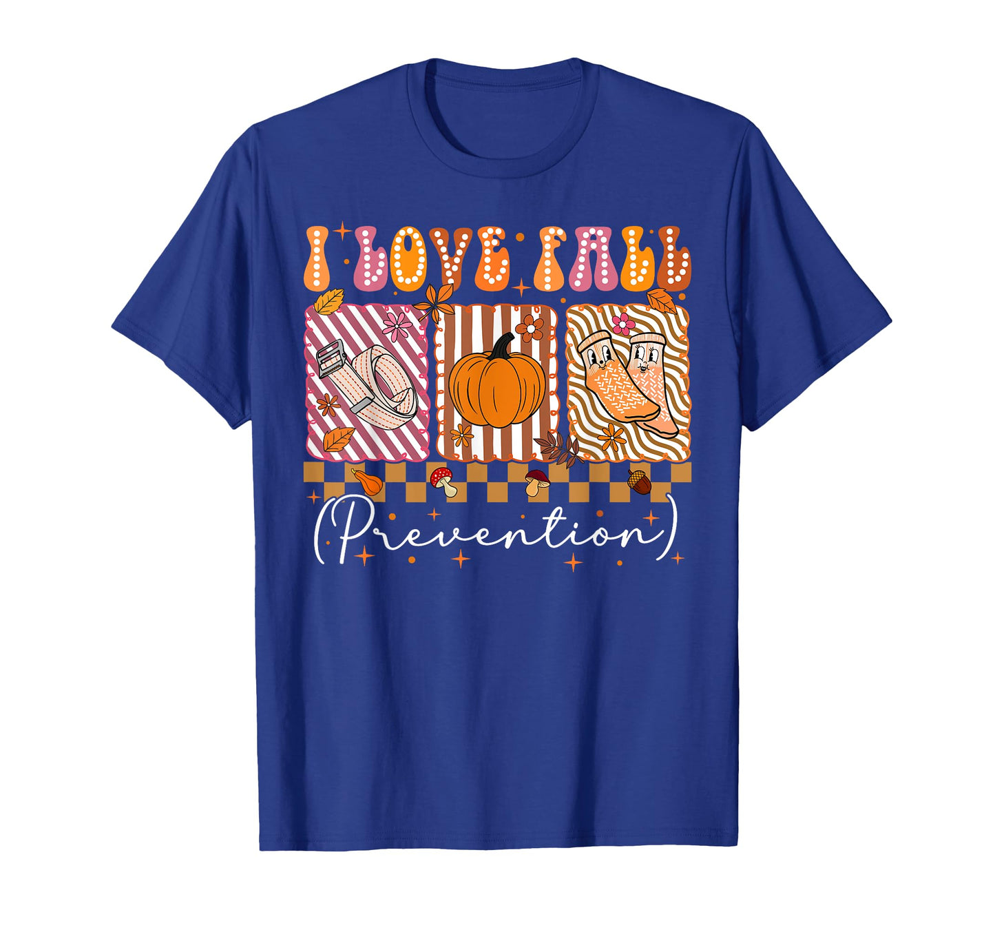 I Love Fall Prevention Fall Physical Therapy Preppy Autumn T-Shirt