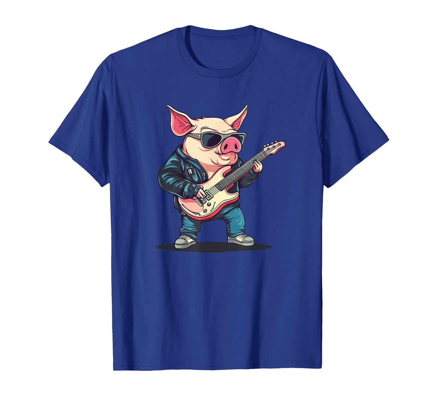 Hog Wild Pig Playing Guitar Costume for Man and Woman T-Shirt