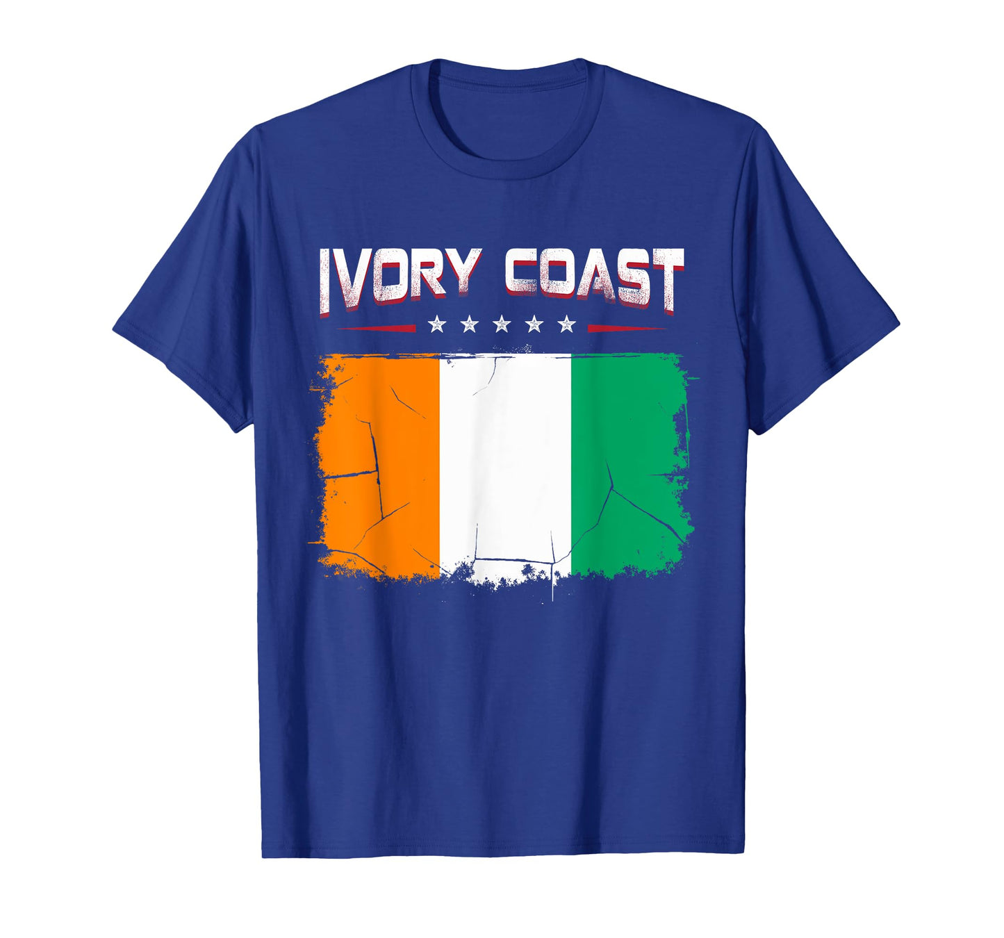 Patriotic Vintage Ivorian Flag Ivory Coast T-Shirt