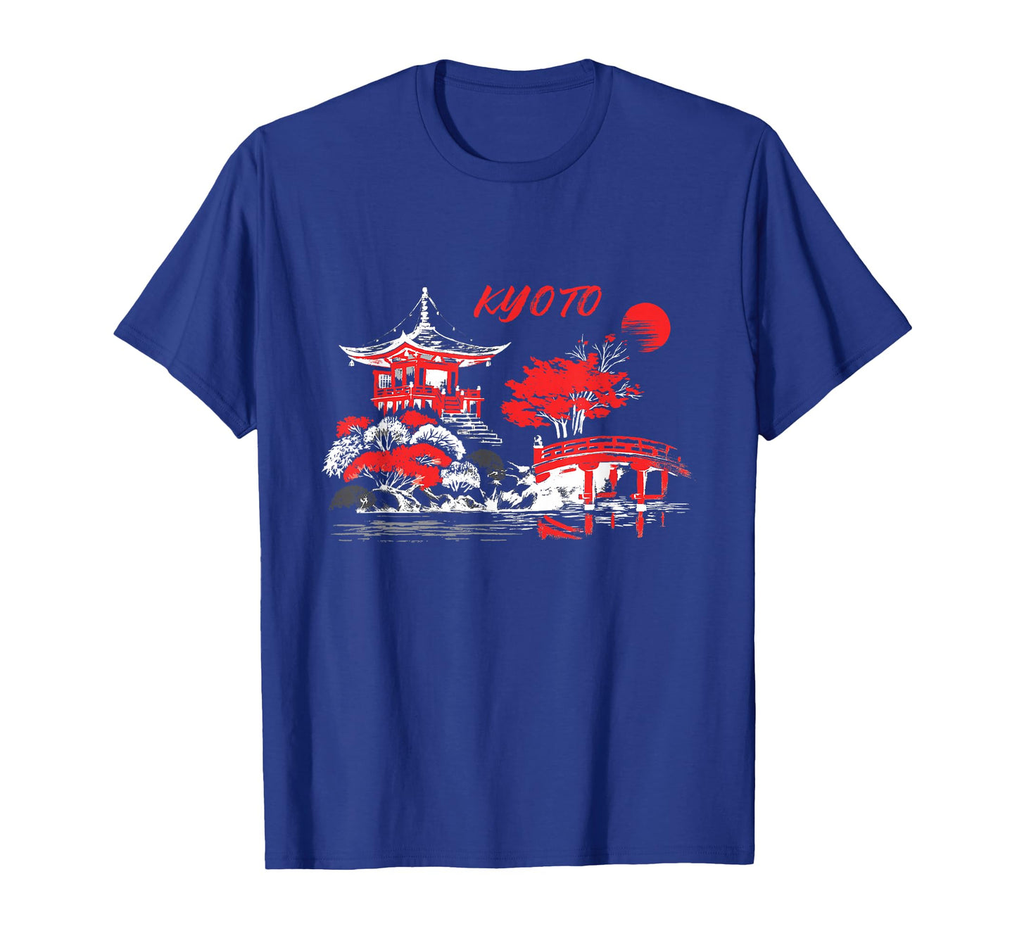 Vintage Kyoto Landscape Japan Autumn Scenery Travel Apparel T-Shirt