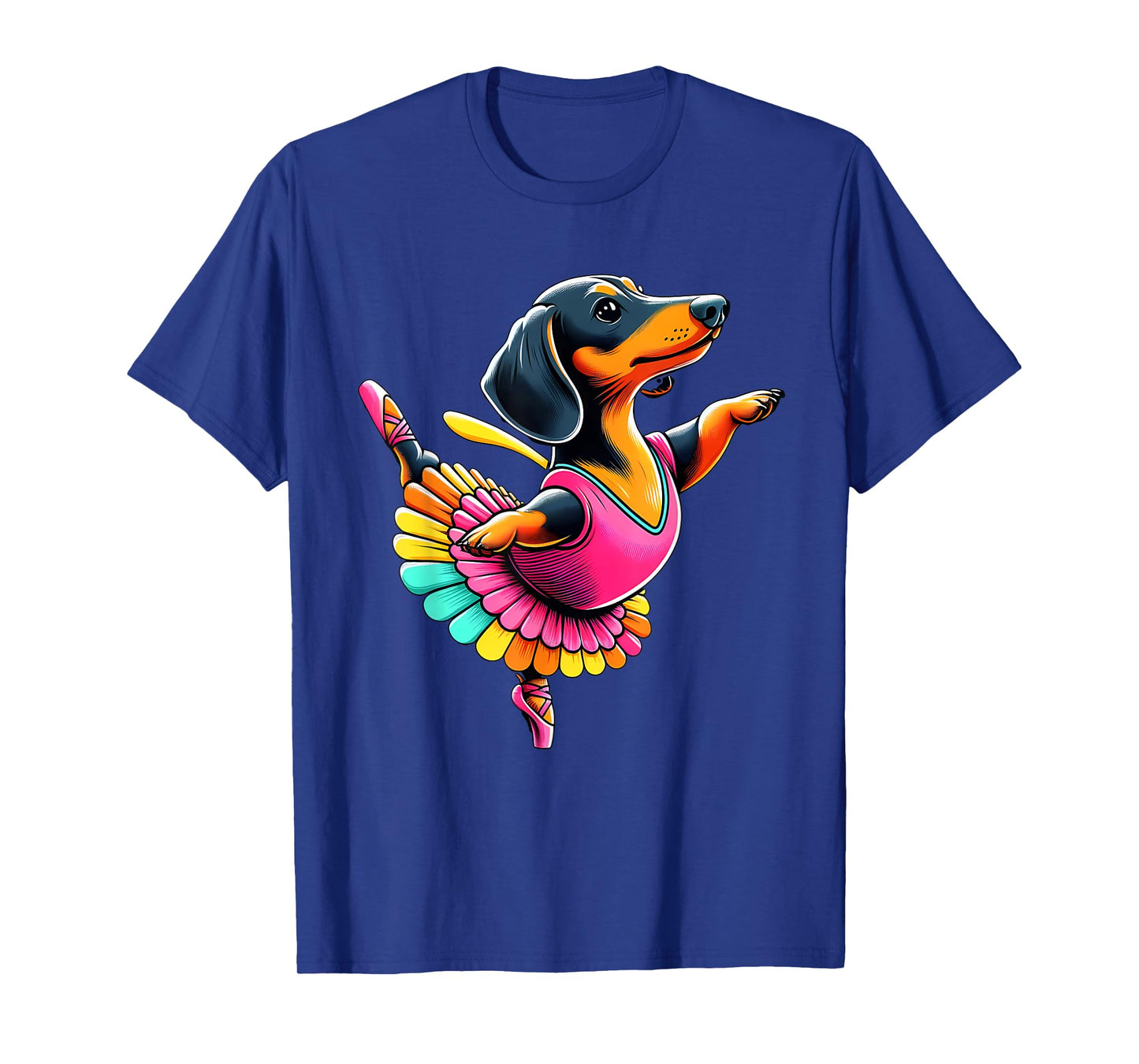 Ballerina Weiner Dachshund Dog Dancing T-Shirt