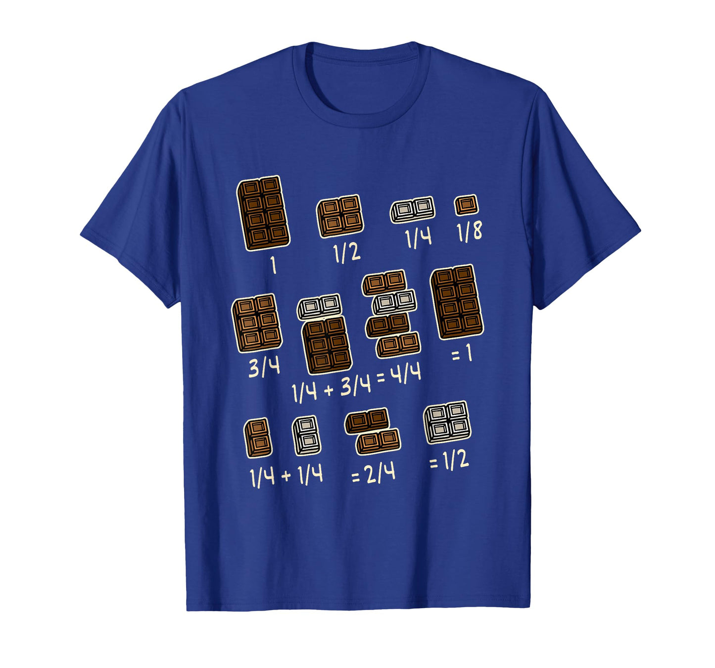 Gifts for Teachers and Students Funny Math Apparel Chocolate Quick Maths Fraction Fractions Dear Math Teachers Unisex-Kids T-Shirt