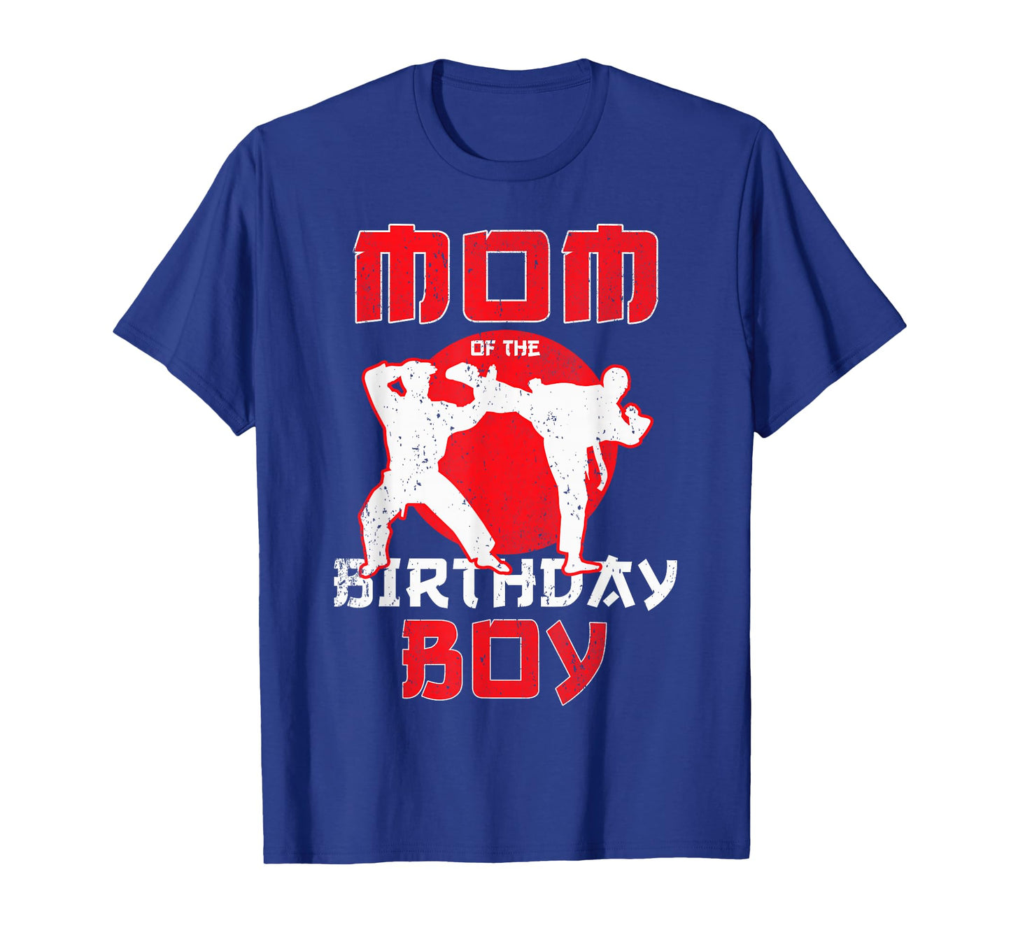 Mom Of The Birthday Karate Taekwondo Boy Martial Arts T-Shirt
