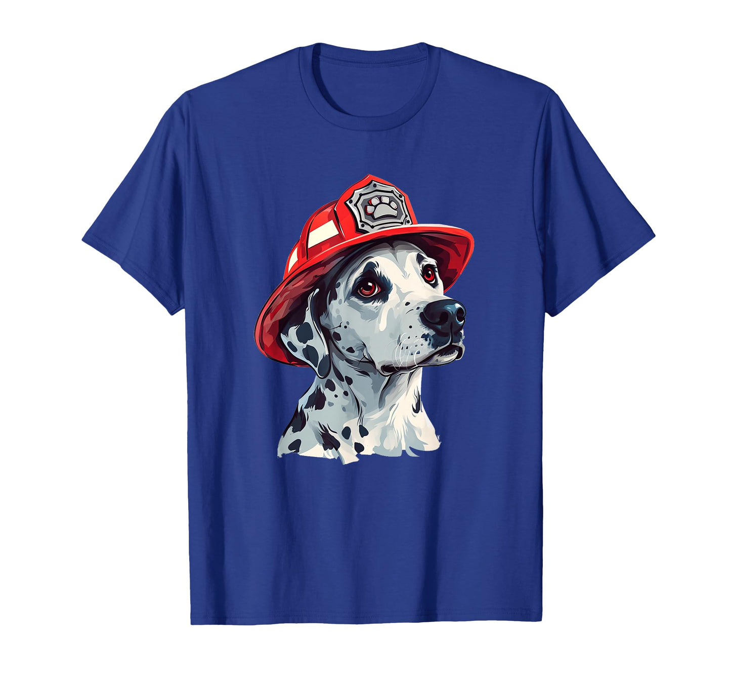 Dalmatian Firehouse Dog Firefighter Hat Fireman Dog T-Shirt