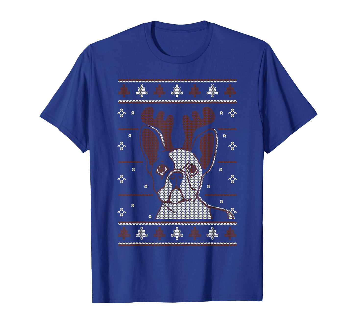 Cute Christmas French bulldog Rudolf T-Shirt