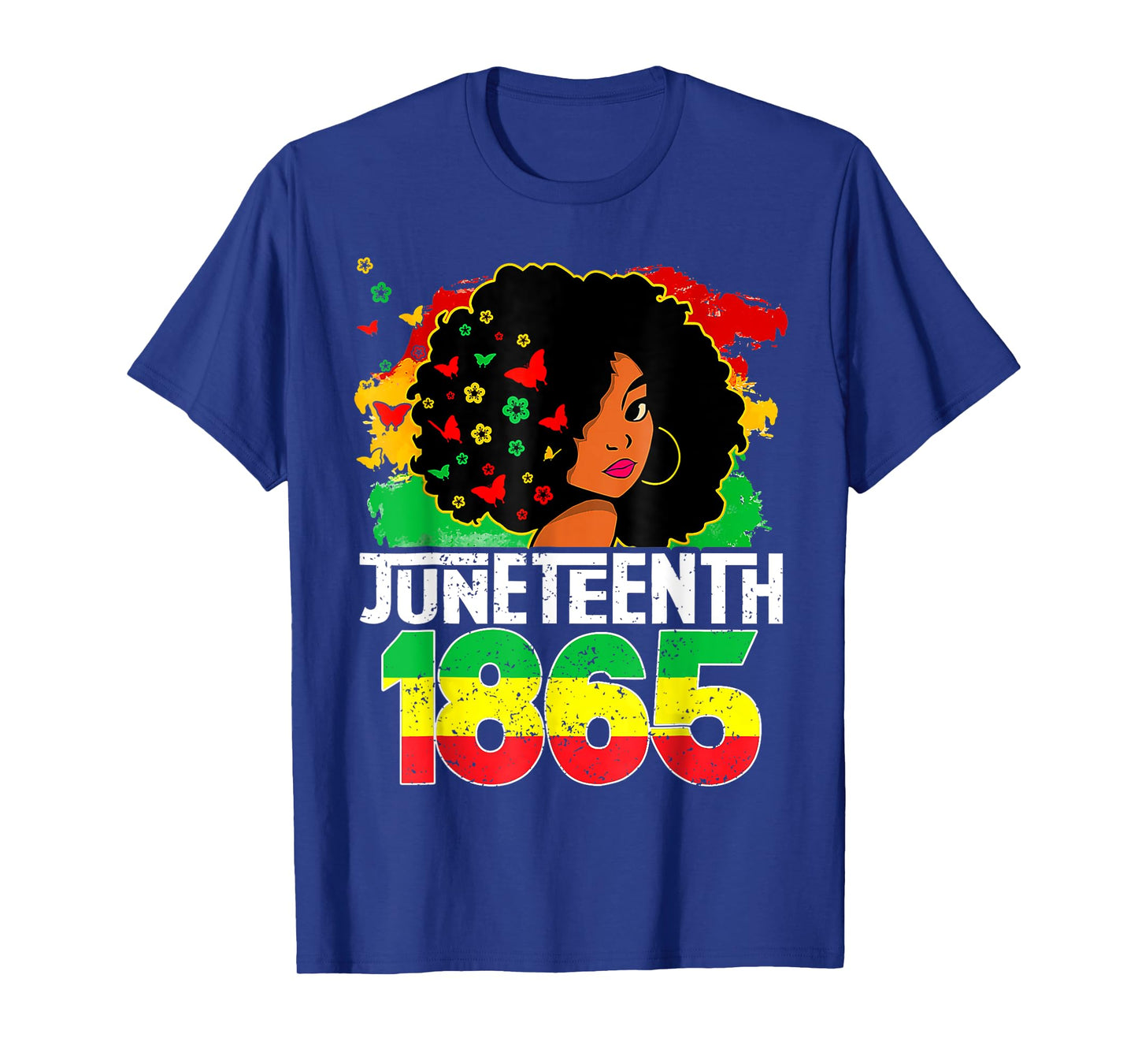 Juneteenth Is My Independence Day Black Women Freedom 1865 T-Shirt