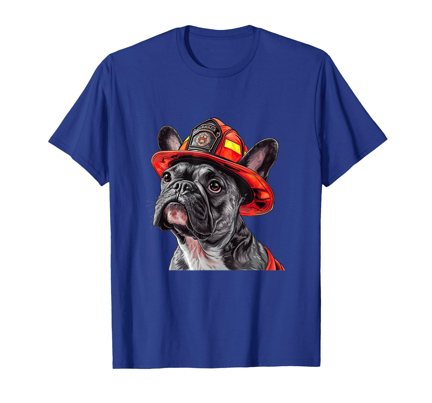 French Bulldog Firefighter Hat Fireman Dog T-Shirt