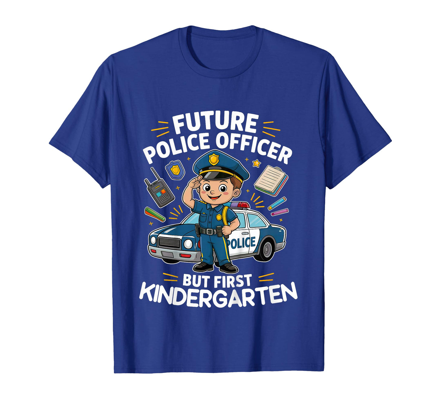 Kids Future Police Officer Kindergarten Back to School Boys Kids T-Shirt