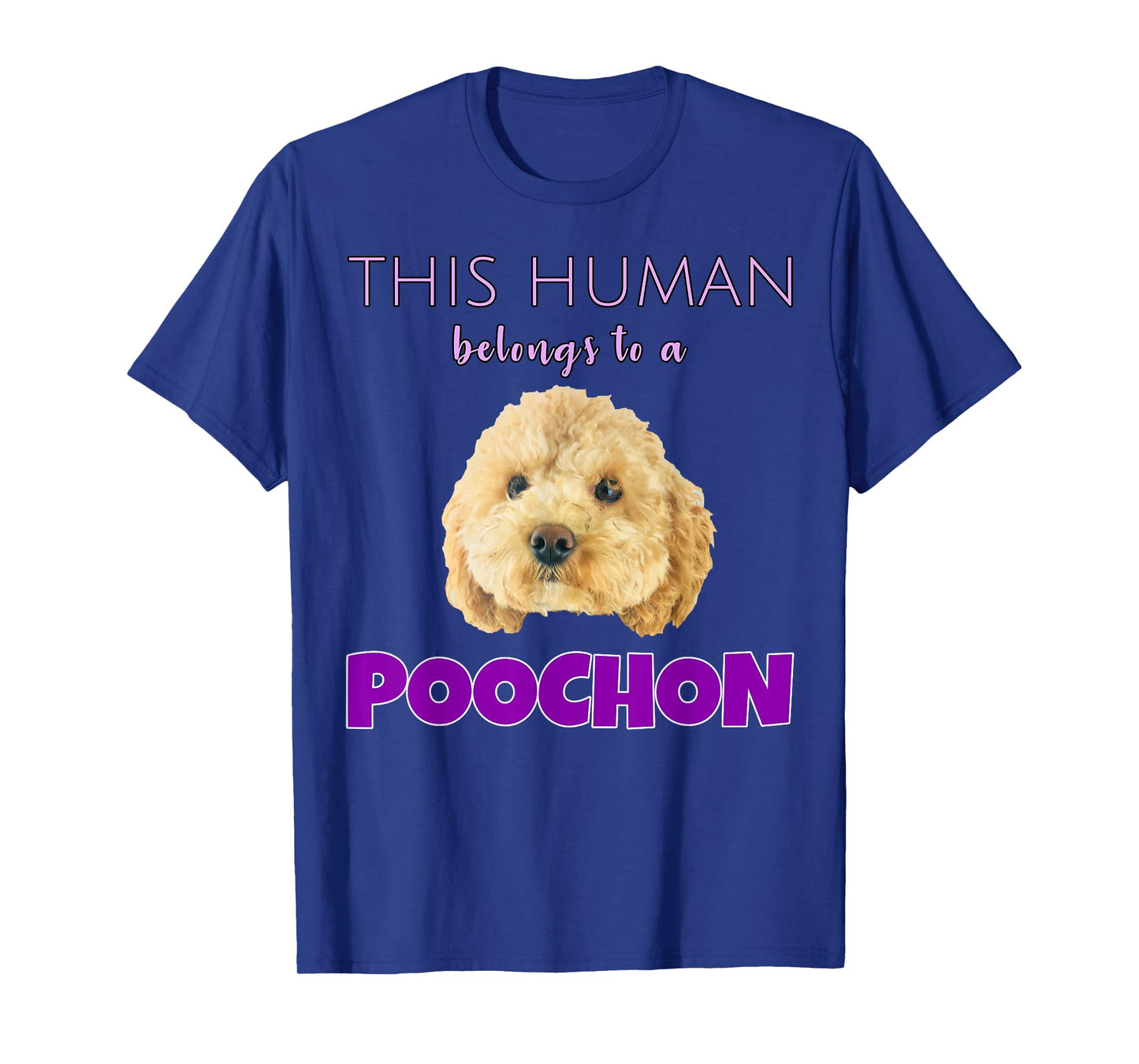 This Human belongs to a Poochon puppy dog owner gift T-Shirt