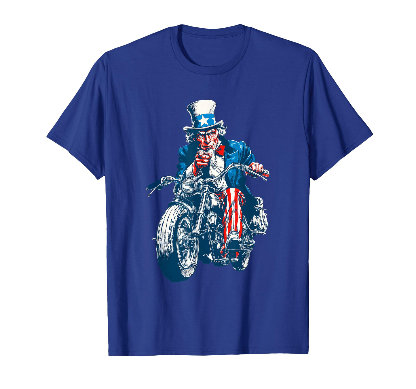 Cool Biker Sam with Motorcycle for Bikes Lovers T-Shirt