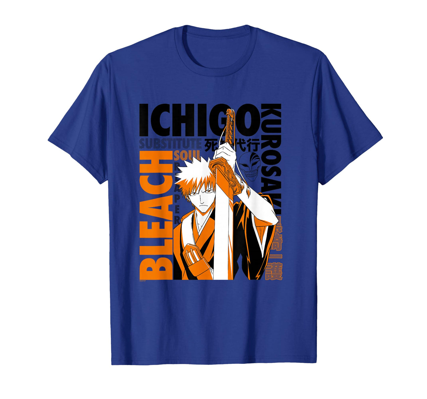 Bleach Ichigo with Text Collage Anime T-Shirt