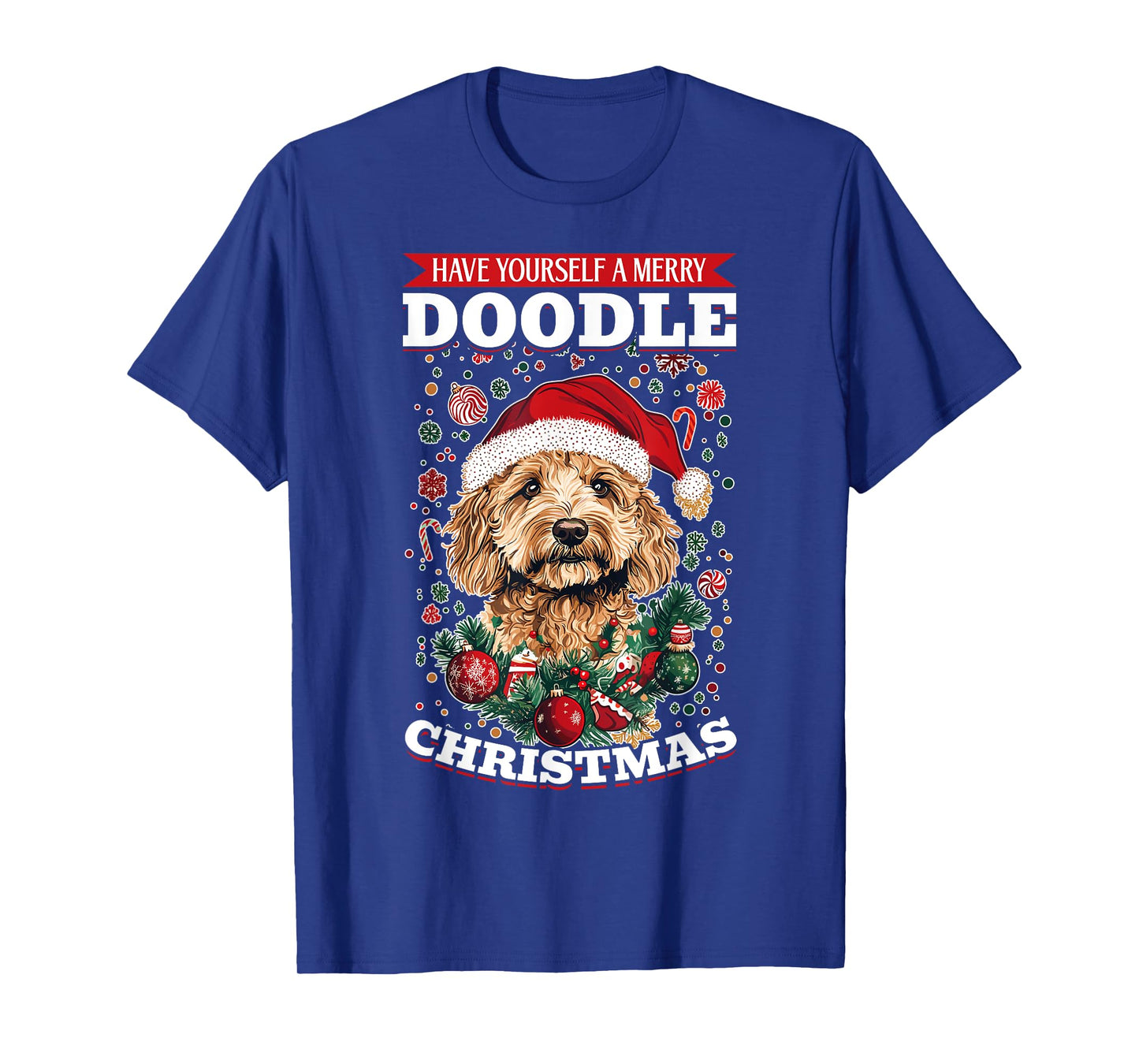 Goldendoodle Christmas Dog Breed Have Yourself a Merry T-Shirt