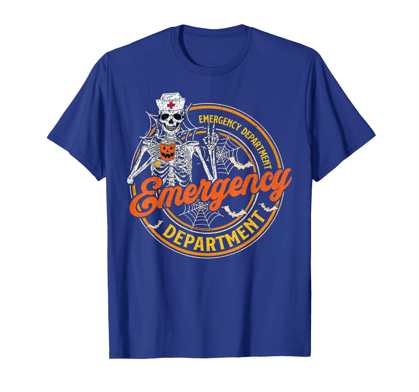 Emergency Department Skeleton ER Nurse Halloween Costume T-Shirt