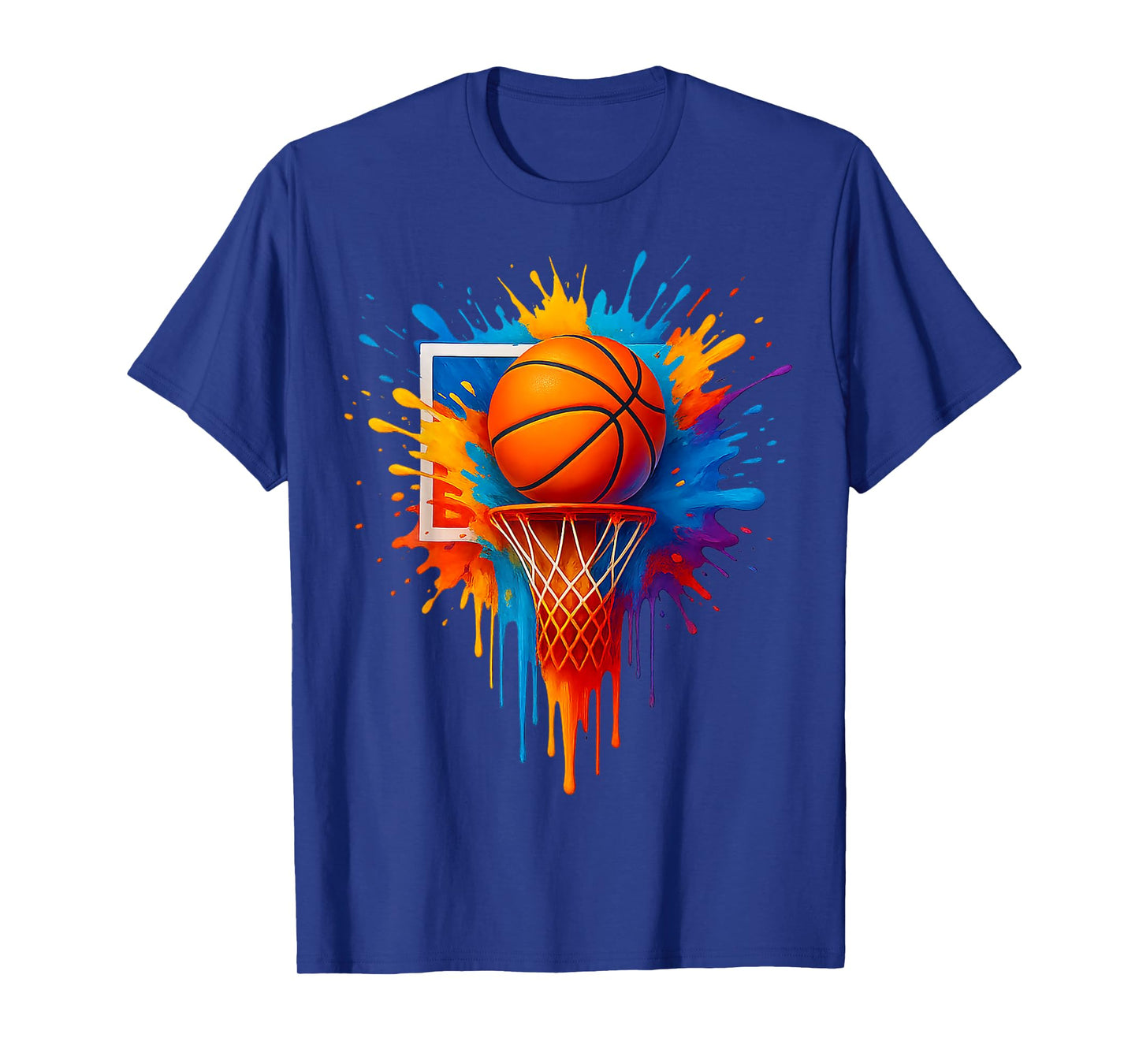 Colorful Basketball Tie Dye Funny Gift For Men Women Boy Kid T-Shirt