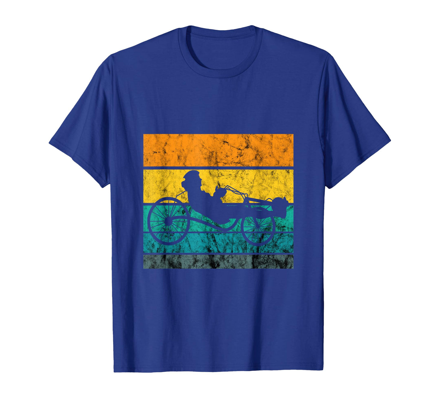 Recumbent Trike Cyclist Vintage Retro Triker Recumbent Bike T-Shirt