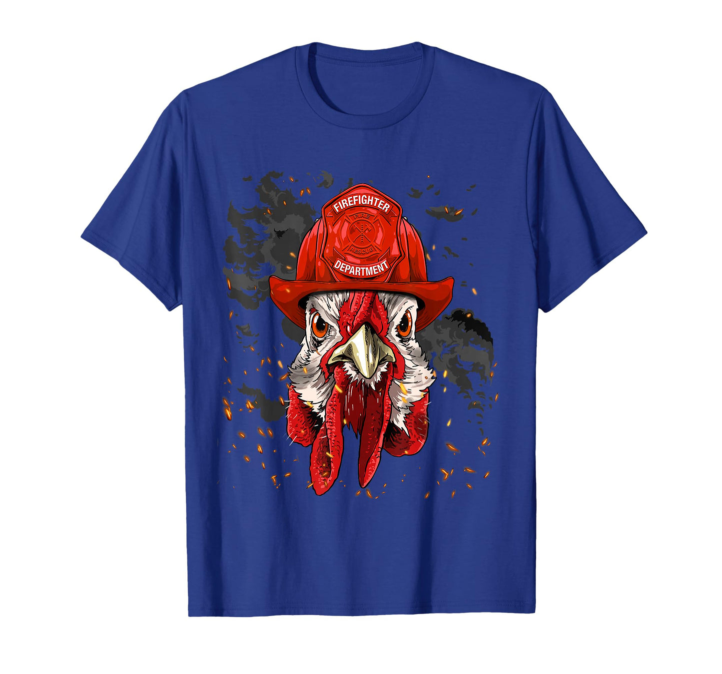 Firefighter Chicken Fire Department Fireman Chicken Lover T-Shirt