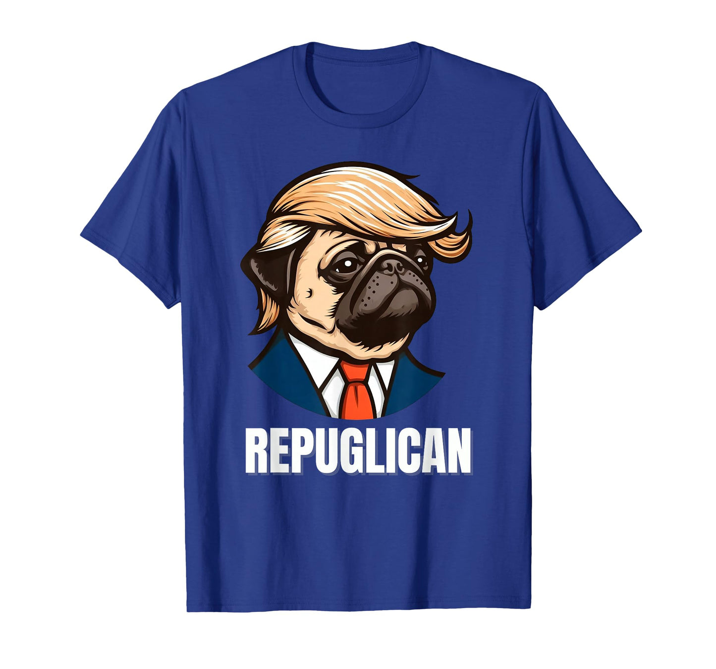 Funny Republican Pug Political Dog Repuglican Men Women T-Shirt