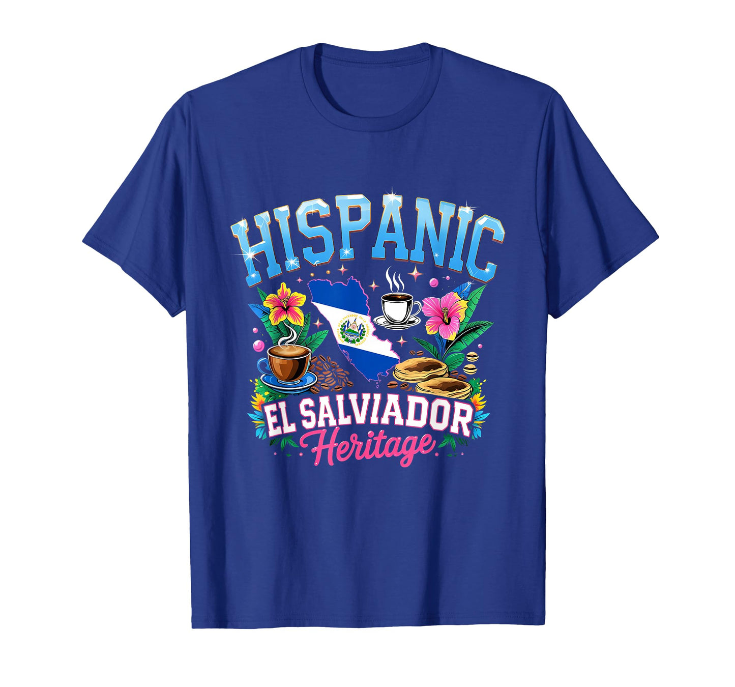 El Salvador Heritage Pride Hispanic Roots T-Shirt