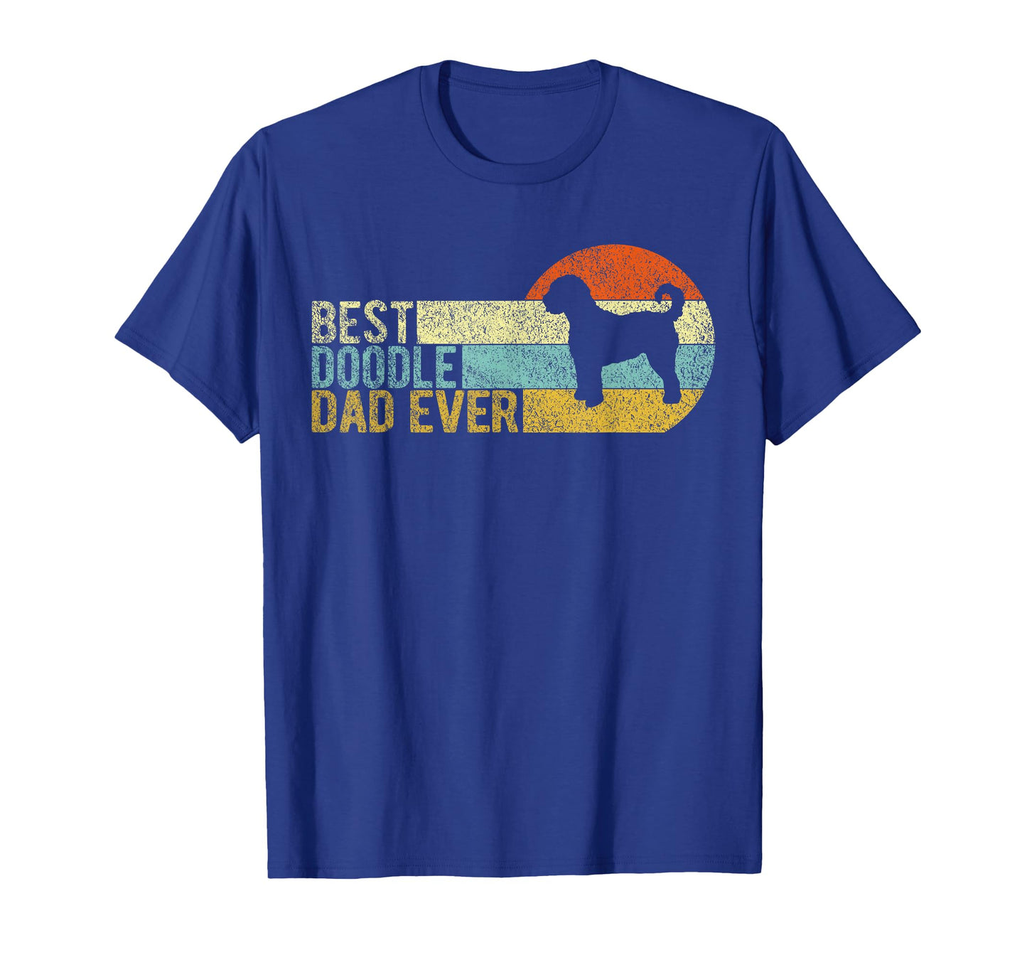 Best Doodle Dad Ever Retro Vintage Goldendoodle T-Shirt