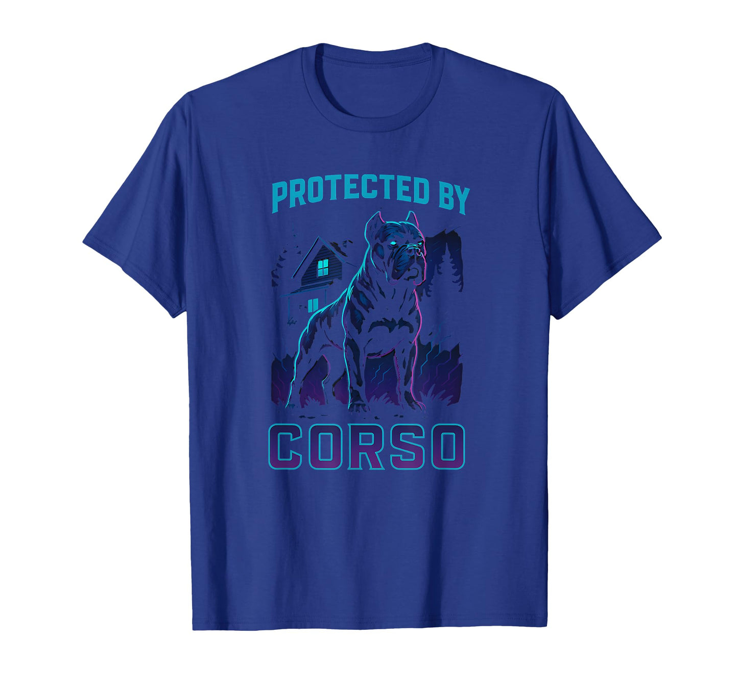 Protected by Cane Corso Cyberpunk T-Shirt