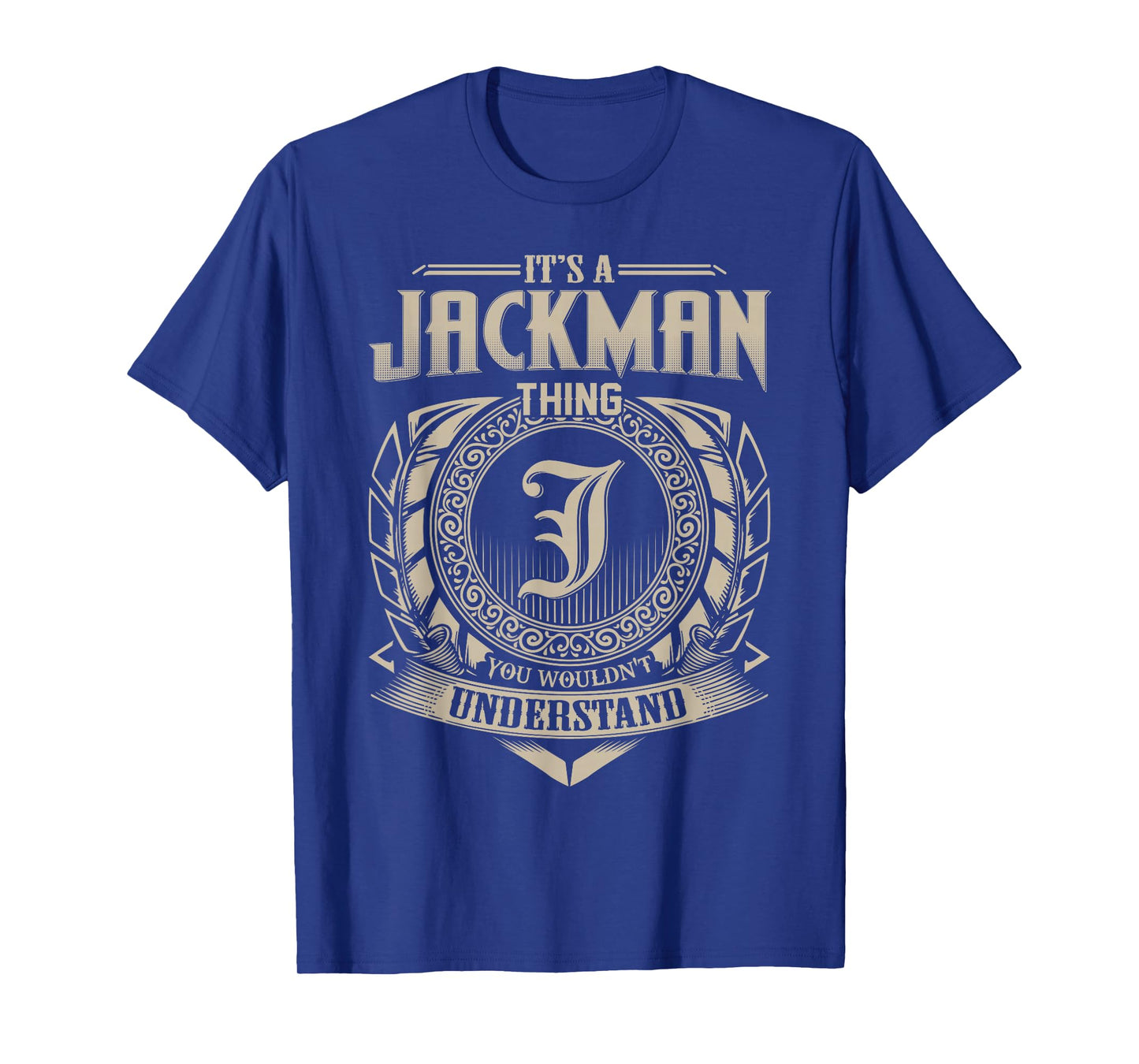 Vintage Classic JACKMAN Family Tee Apparels Unisex-Adults Black Small Crew Neck Short Sleeve T-Shirt