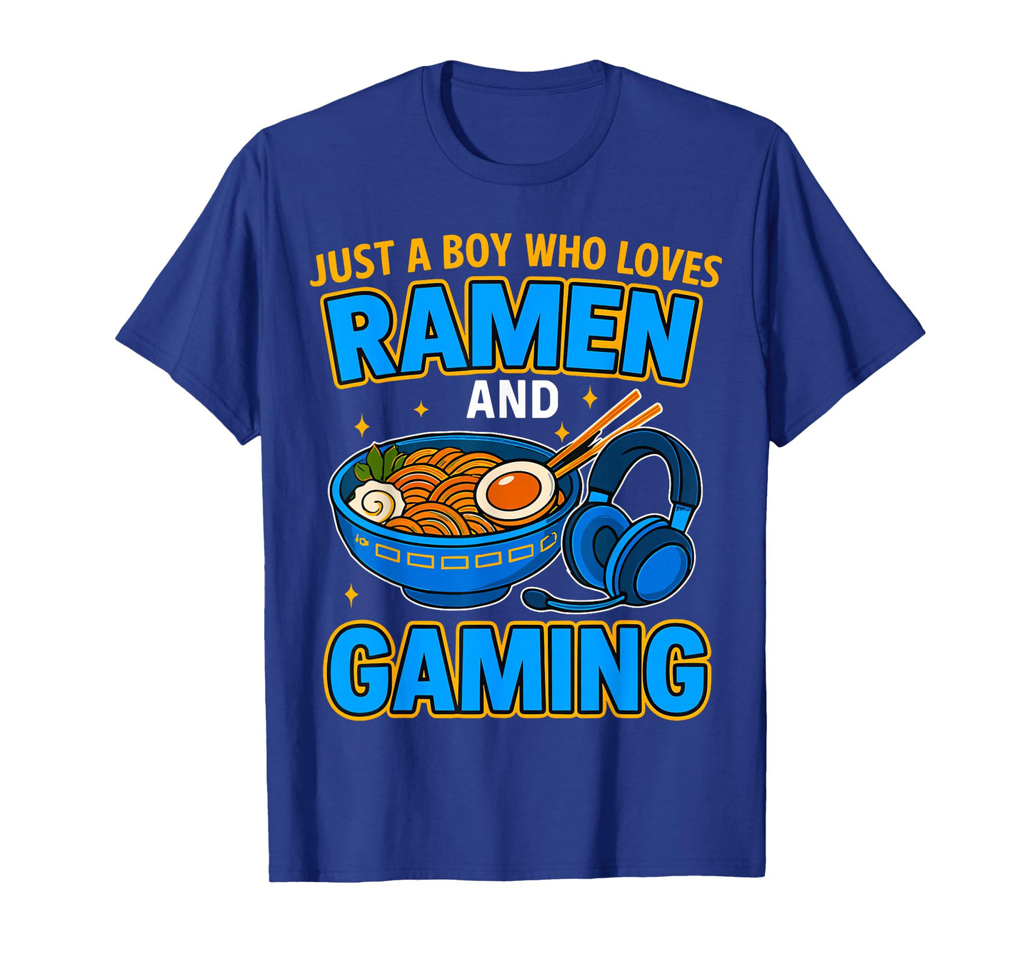 Just A Boy Who Loves Ramen and Gaming Anime Gamer Noodle T-Shirt