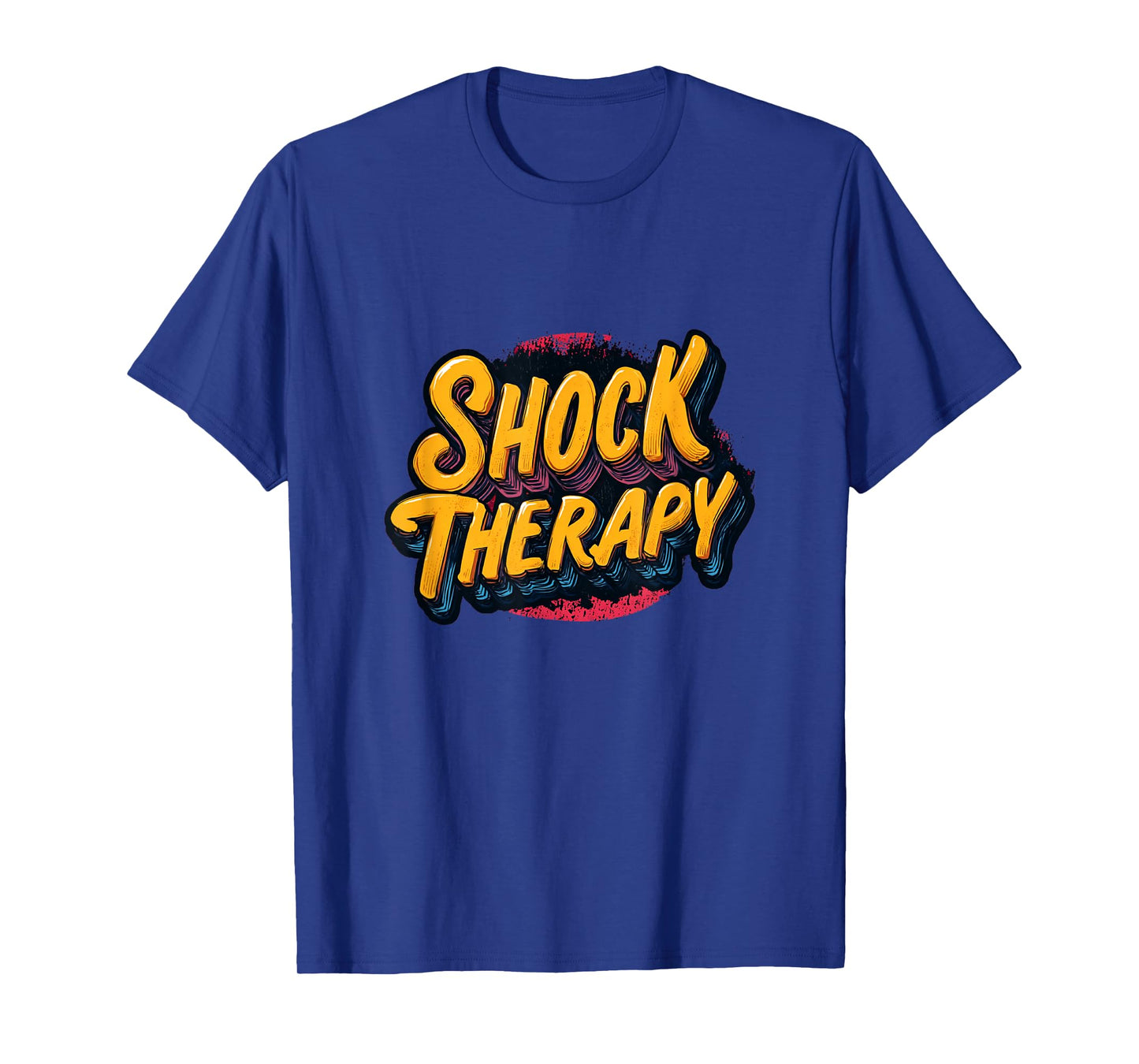 Vibrant and Cool Shock Therapy Emblem T-Shirt