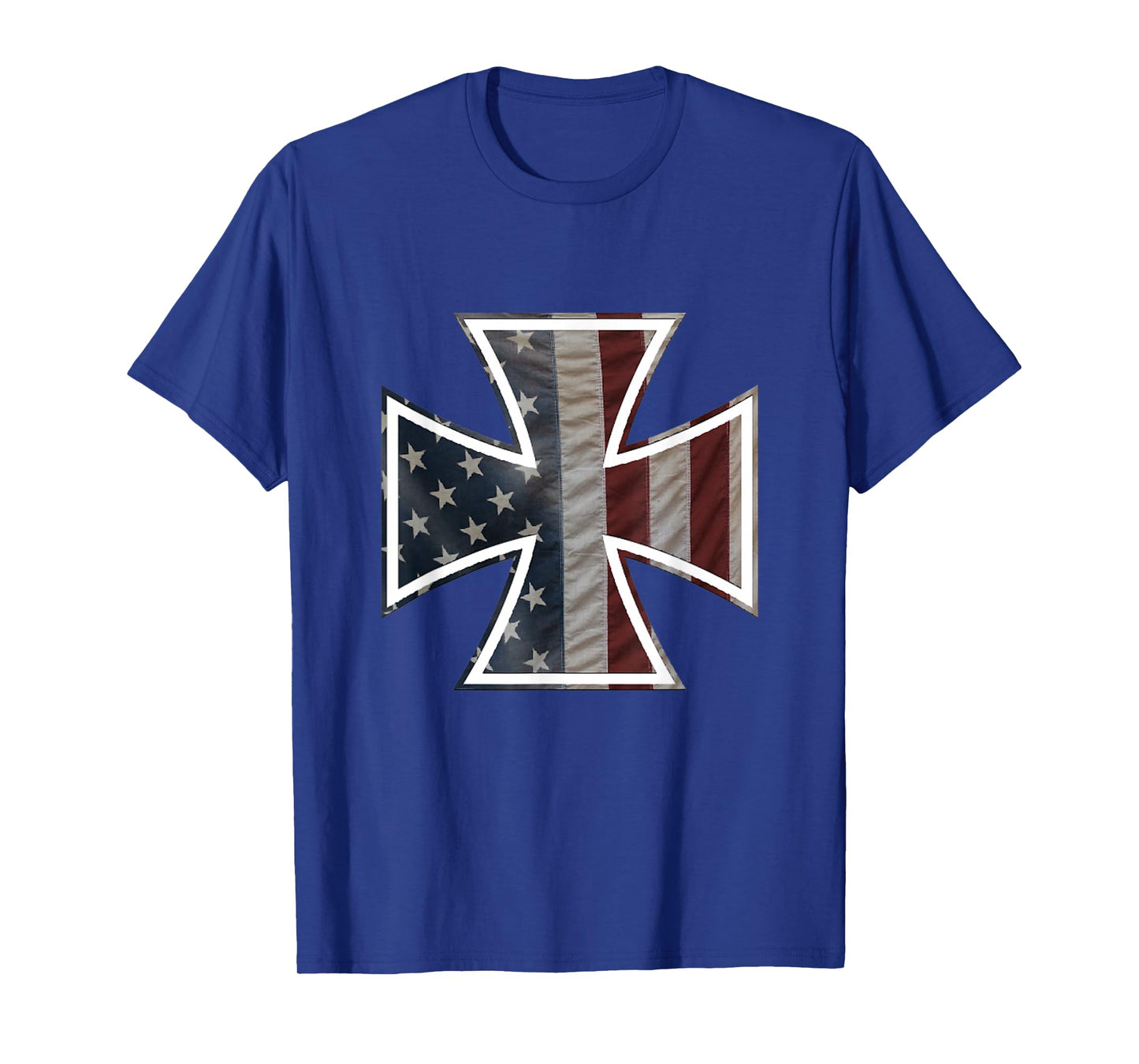 Iron Cross with American Flag T-Shirt