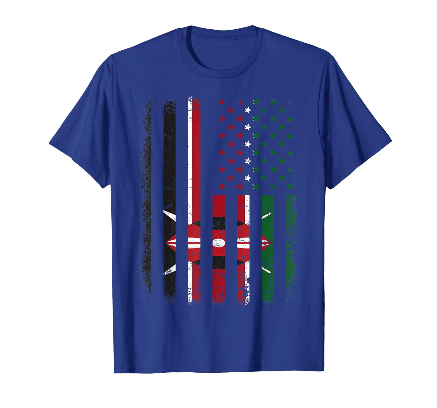 Kenyan American Flag Kenyan Roots Kenya America T-Shirt